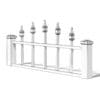 White Wooden Fence 3D Model (10817) - Image 2