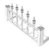 White Wooden Fence 3D Model (10817) - Image 6