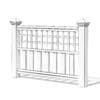 White Wooden Fence 3D Model (10820) - Image 2