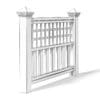White Wooden Fence 3D Model (10820) - Image 4