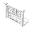 White Wooden Fence 3D Model (10820) - Image 6