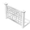 Dark Wooden Fence 3D Model (10821) - Image 6