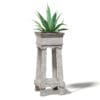 Aloe in Wooden Planter 3D Model (10825) - Image 3