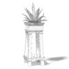 Aloe in Wooden Planter 3D Model (10825) - Image 4