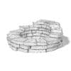 Round Stone Wall 3D Model (10829) - Image 2
