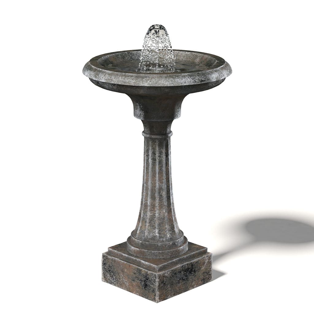 old metal fountain 3d model
