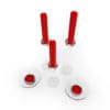 Glass Candlesticks Set - Image 3