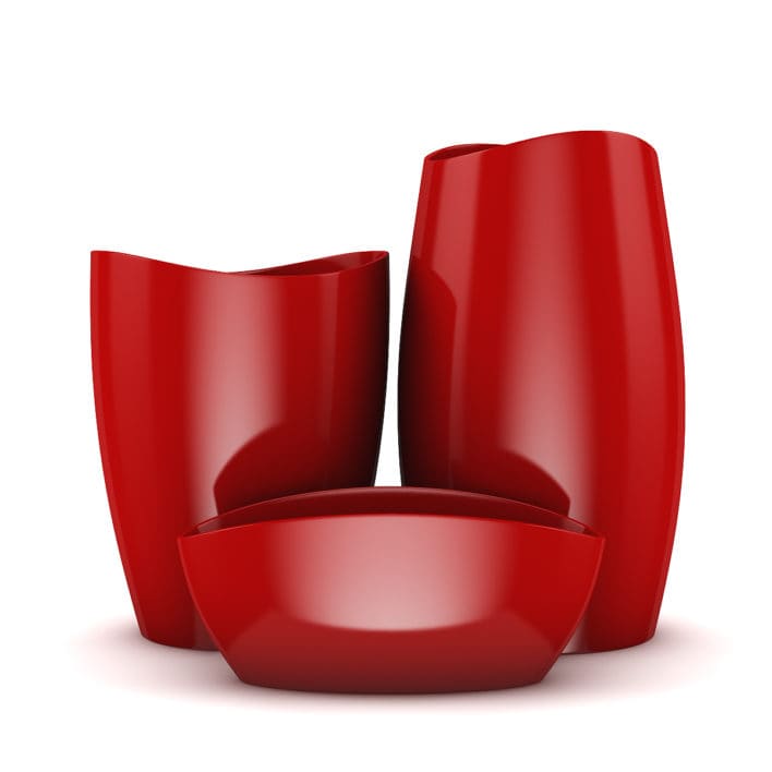 Red Vases