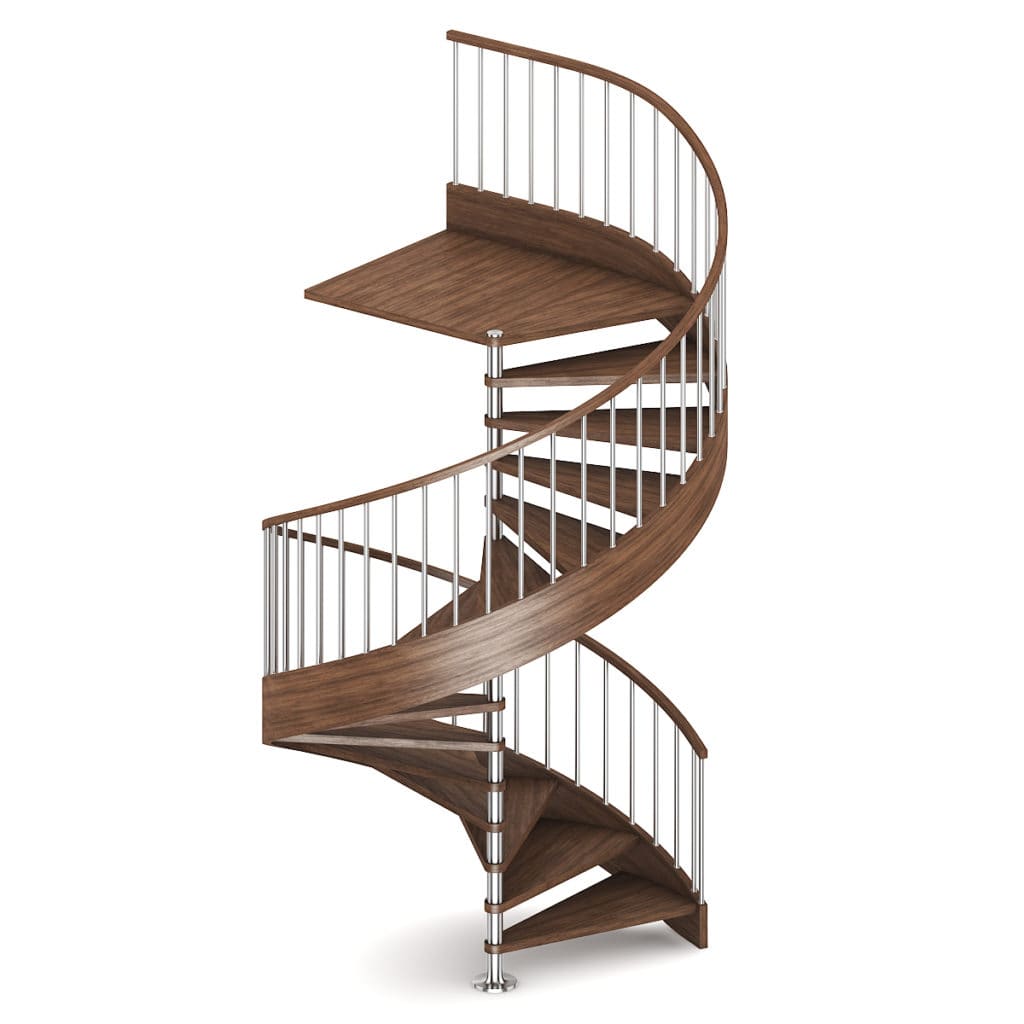 Wooden Spiral Stairs 1