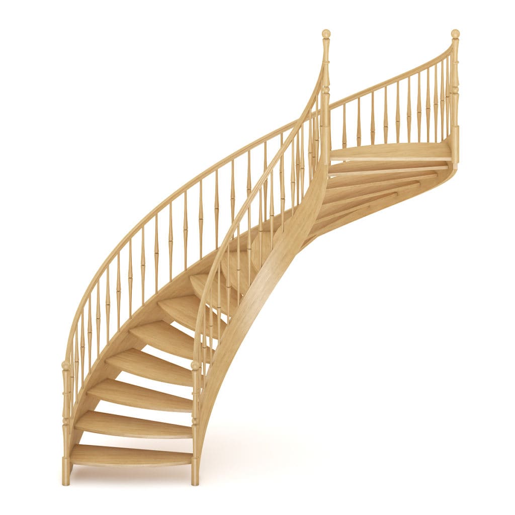 Wooden Spiral Stairs 6