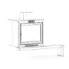 Wall Fireplace with Shelf - Image 2