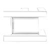 Wall Fireplace with Corner Shelves - Image 2