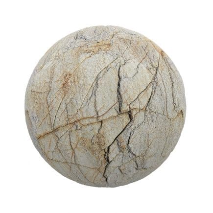 Cracked Yellow Stone PBR Texture