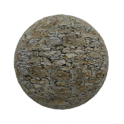 Irregular Stone Wall PBR Texture