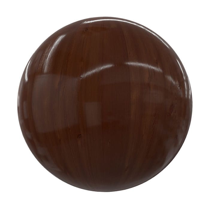 Dark Shiny Wood PBR Texture