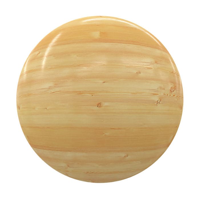 Light Shiny Wood PBR Texture