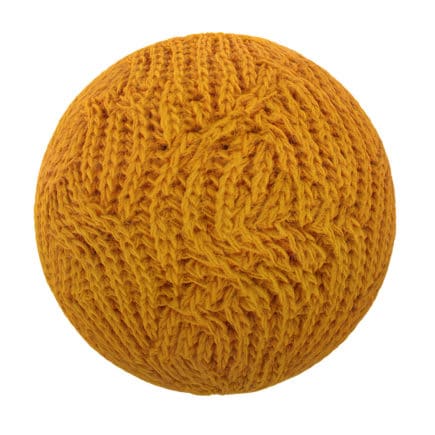 Orange Wool Fabric PBR Texture