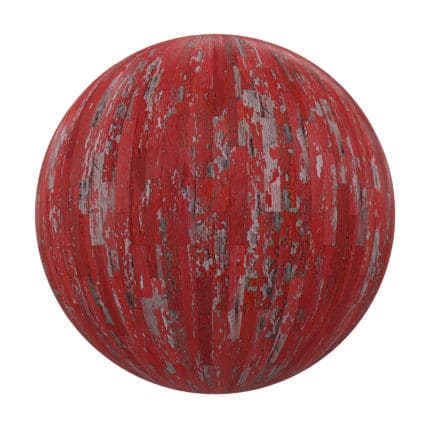 Painted Old Wood Tiles PBR Texture