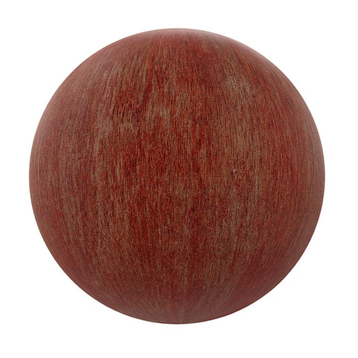 Red Painted Wood PBR Texture