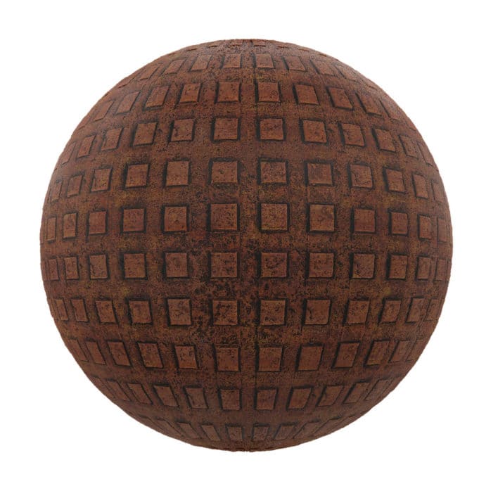 Rusty Patterned Metal PBR Texture