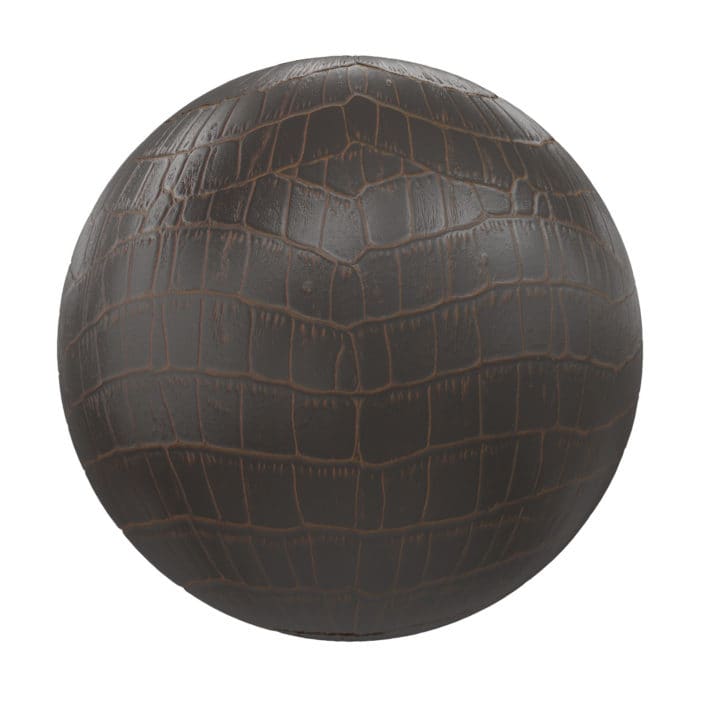 Brown and Black Leather PBR Texture