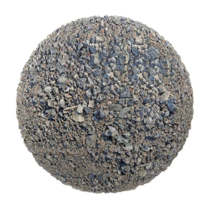 Grey Dirt with Stones PBR Texture