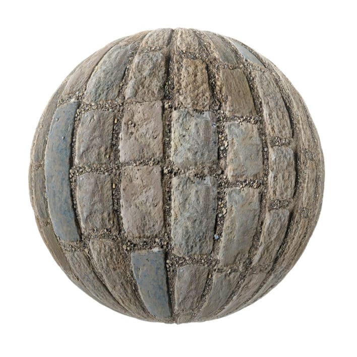 Grey Stone Pavement PBR Texture