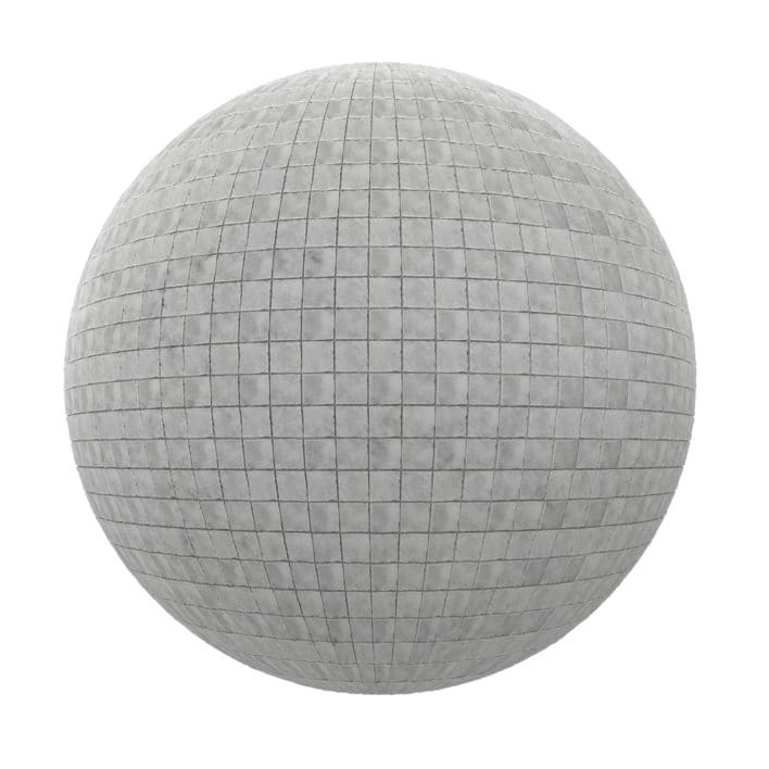 Grey Tile Pavement PBR Texture