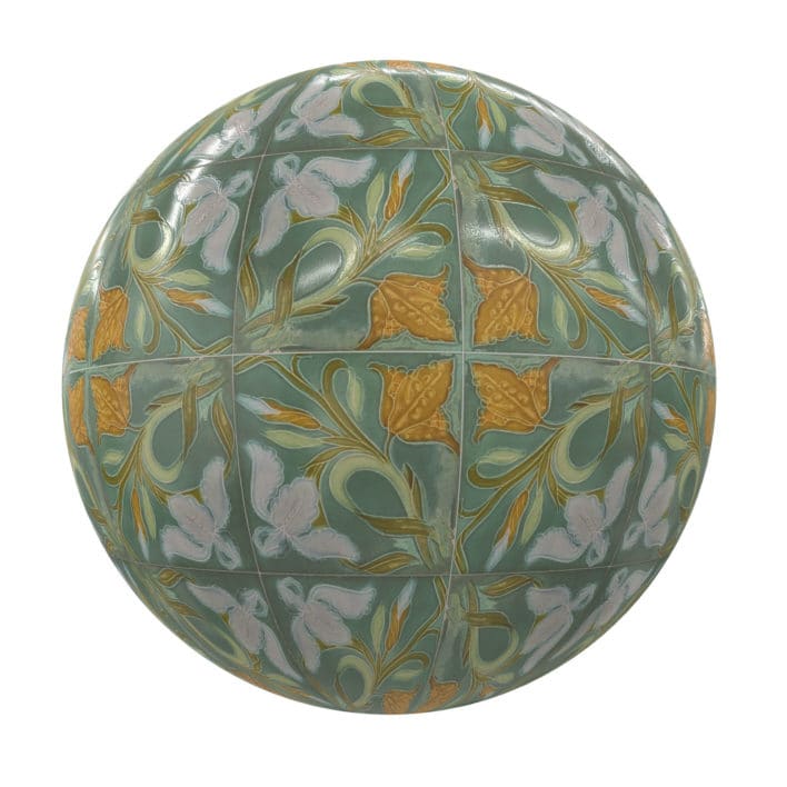 Patterned Tiles PBR Texture