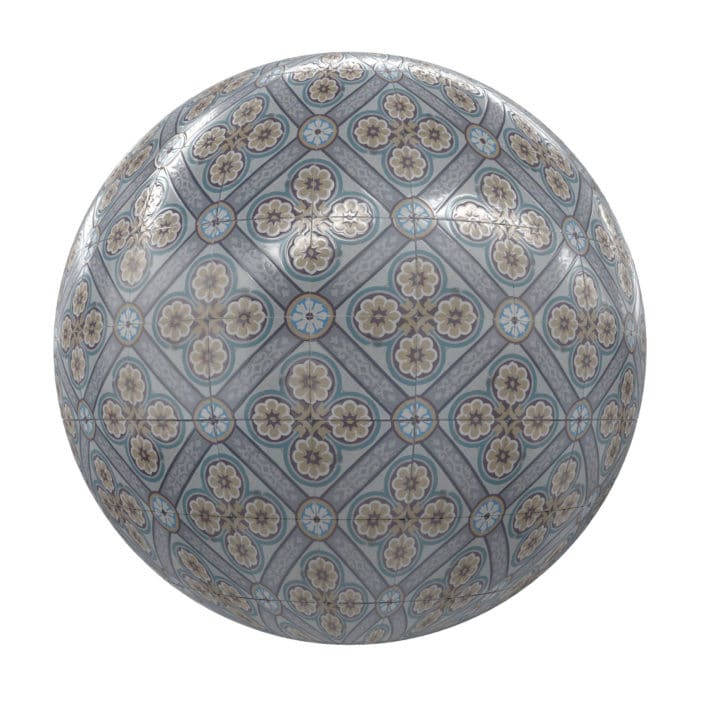 Patterned Tiles PBR Texture