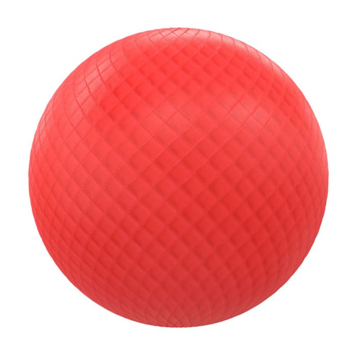 Quilted Red Leather PBR Texture