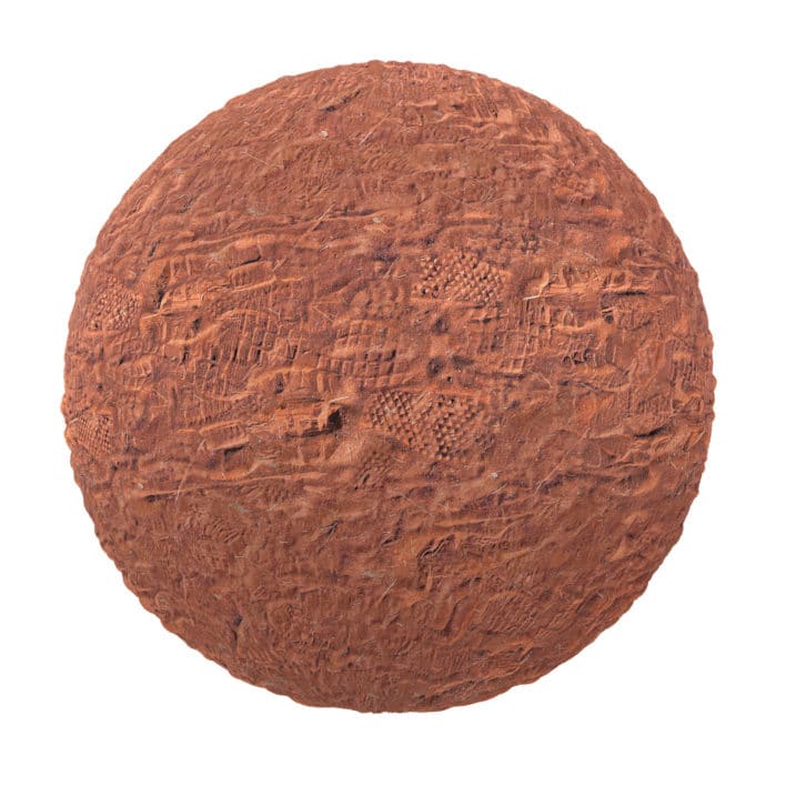 Red Sand with Footprints PBR Texture