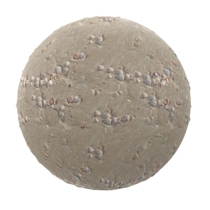 Sand with Shells PBR Texture