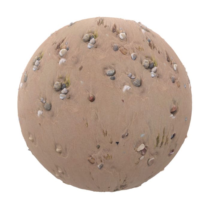 Sand with Stones PBR Texture