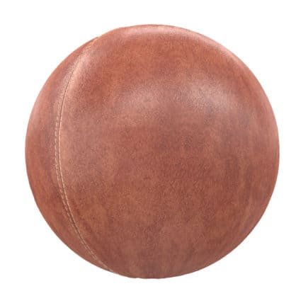 Stitched Brown Leather PBR Texture