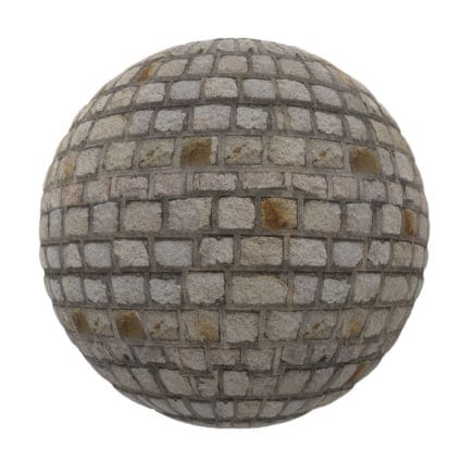 Stone Brick Pavement PBR Texture