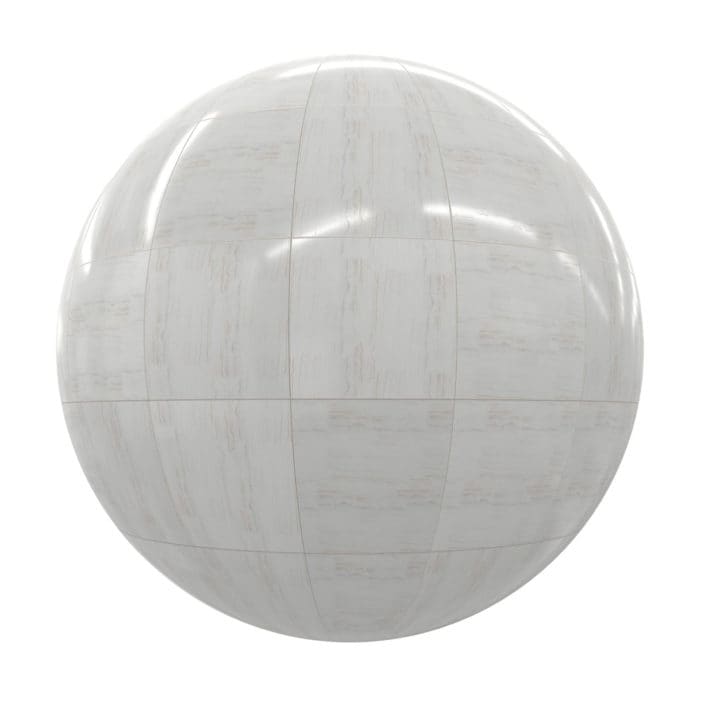 White Marble Tiles PBR Texture