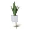 Aloe in White Pot 3D Model - Image 7