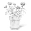Pink Roses 3D Model in Ceramic Pot - Image 2