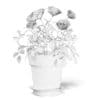 Pink Roses 3D Model in Ceramic Pot - Image 4