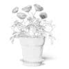 Pink Roses 3D Model in Ceramic Pot - Image 8