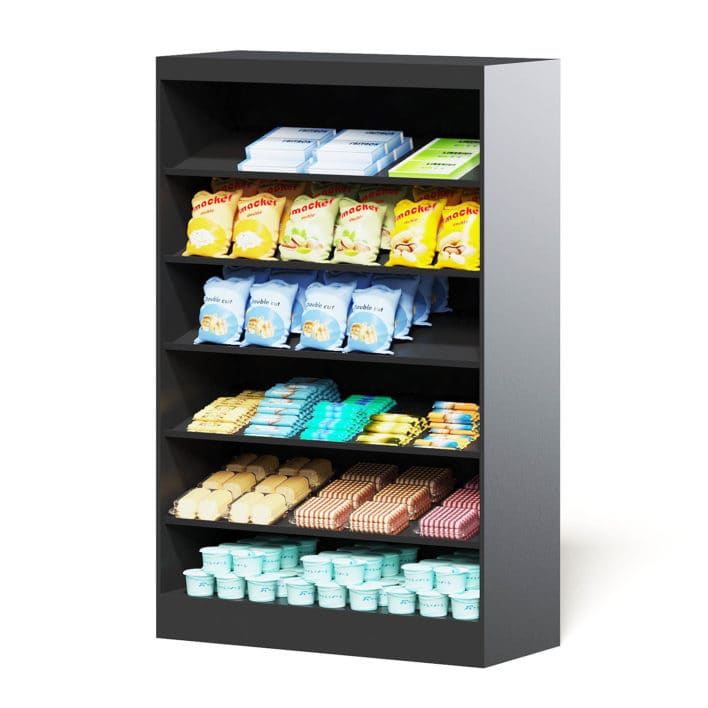 Market Shelf 3D Model - Snacks