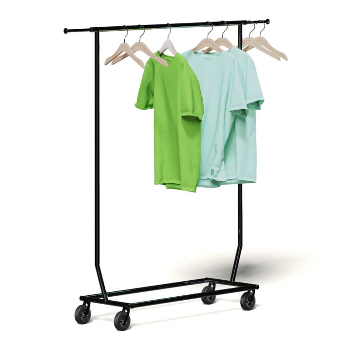 Market Rack 3D Model - Clothes
