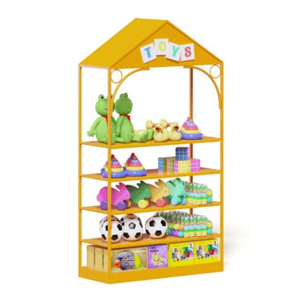 Market Shelf 3D Model - Toys