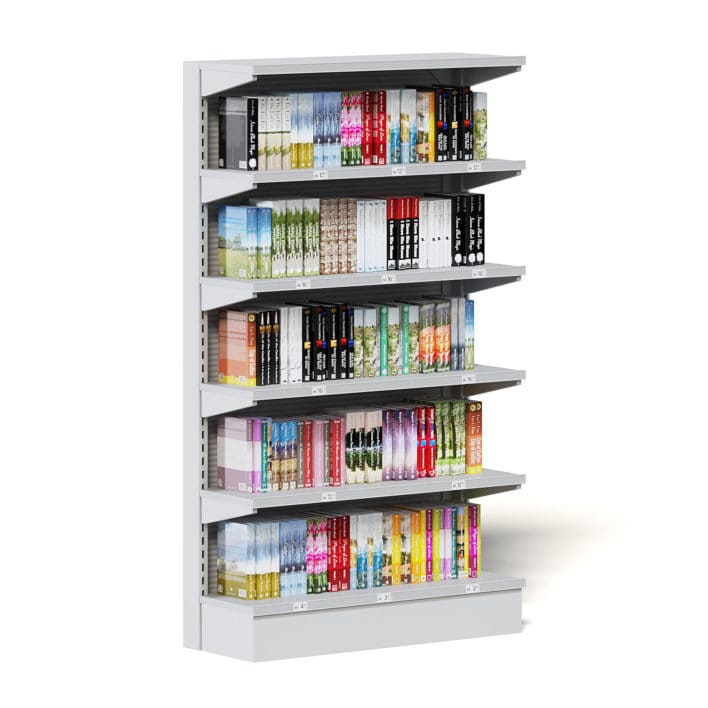 Market Shelf 3D Model - Books