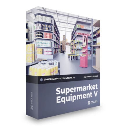 supermarket equpment 3d models