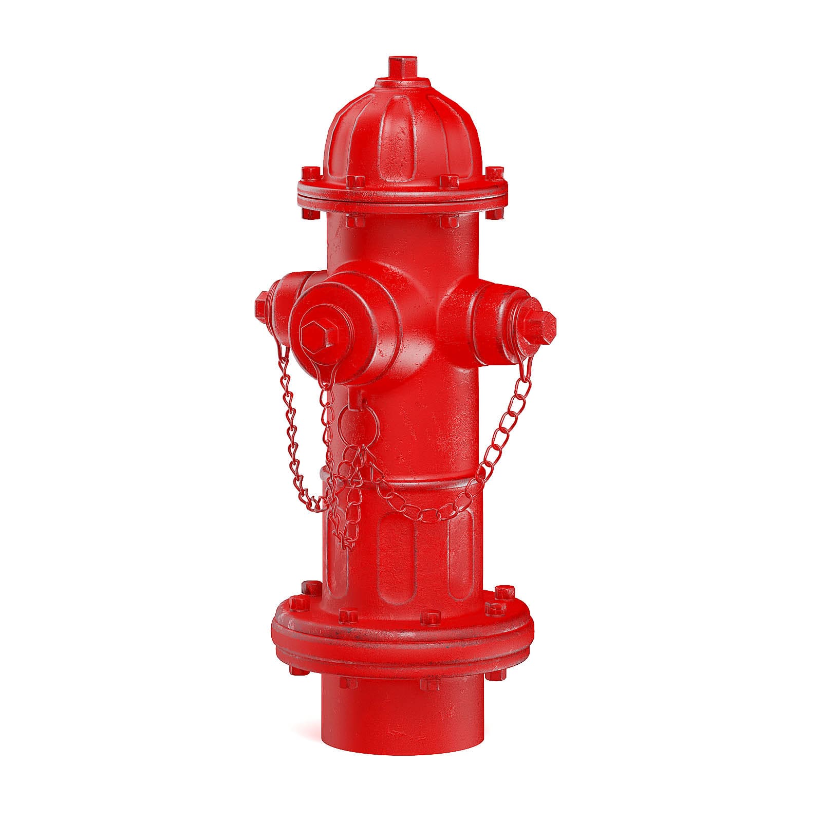 Red Fire Hydrant 3d Model