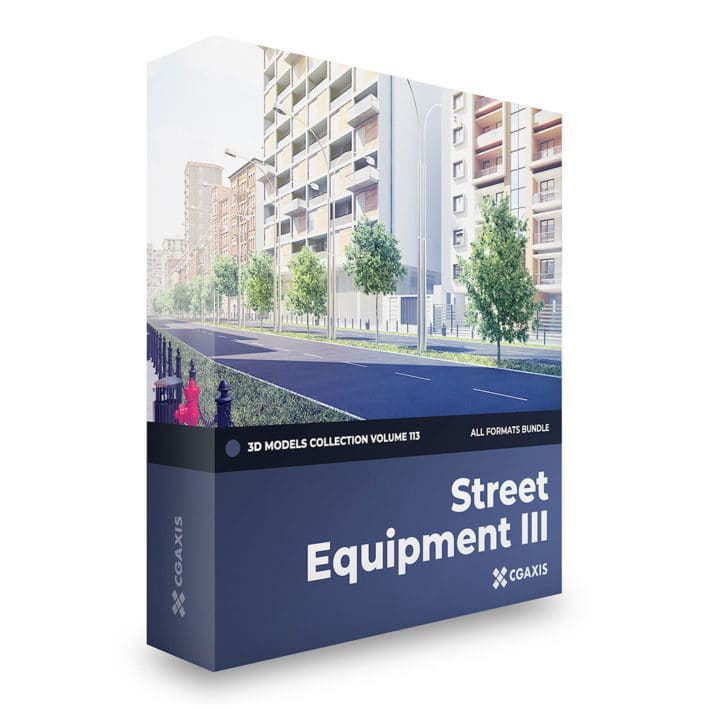 street equipment 3d models