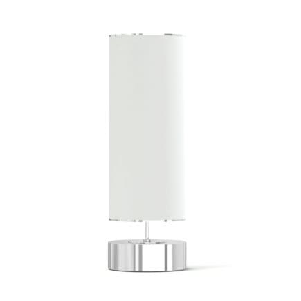 White Cylindrical Floor Lamp 3D Model