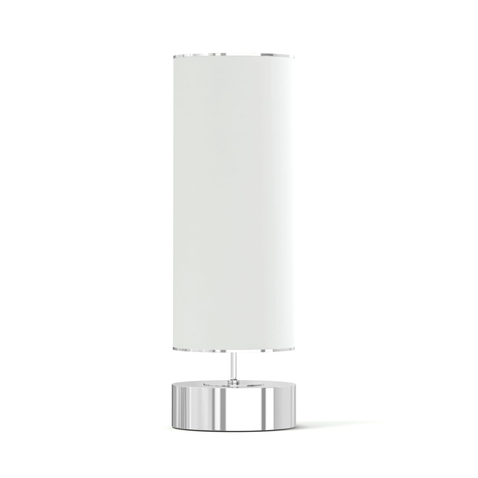 White Cylindrical Floor Lamp 3d Model, White Cylindrical Table Lamp